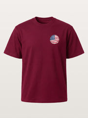 USA Flag Soccer Ball Art Gildan T-shirt