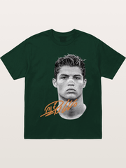Cristiano Ronaldo Black White Portrait Gildan T-shirt