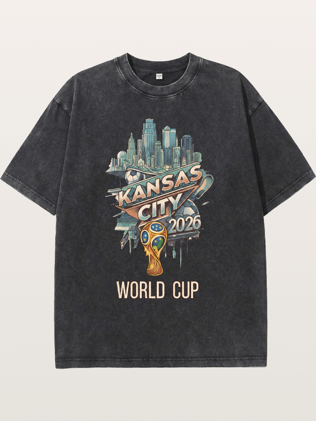 KC World Cup 2026 Emblem Washed T-shirt