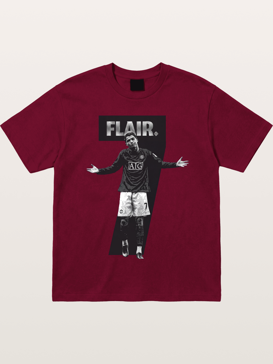 Ronaldo Black And White Number 7 Gildan T-shirt
