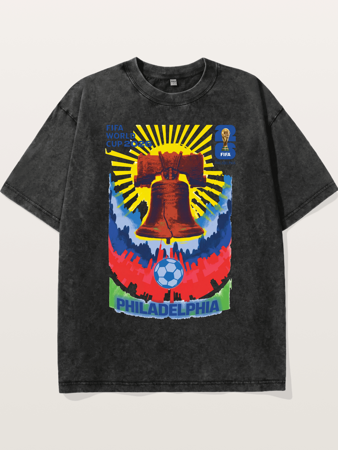 Philadelphia WC 2026 Liberty Bell Washed T-shirt