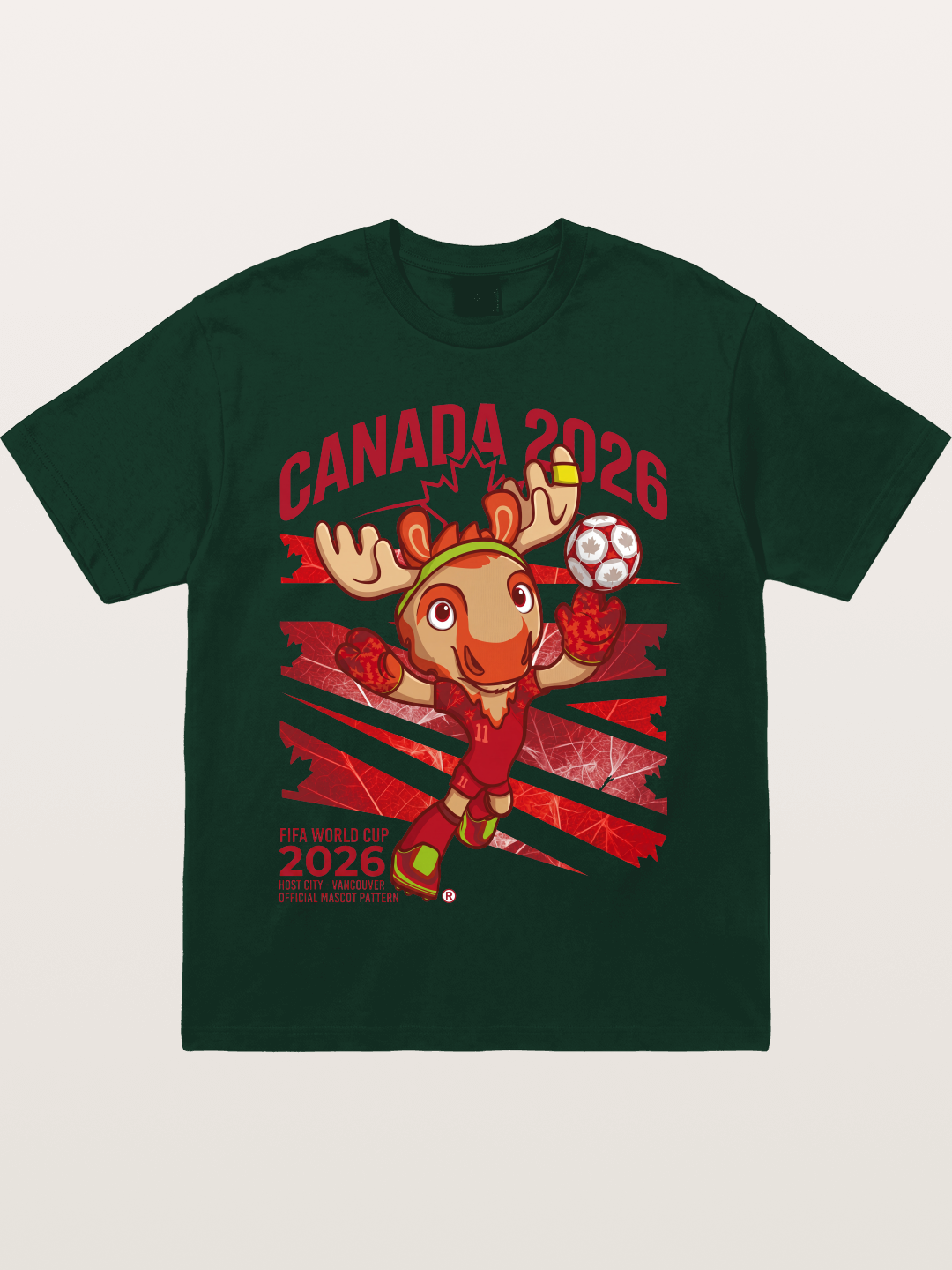 Canada 2026 Moose Mascot Gildan T-shirt