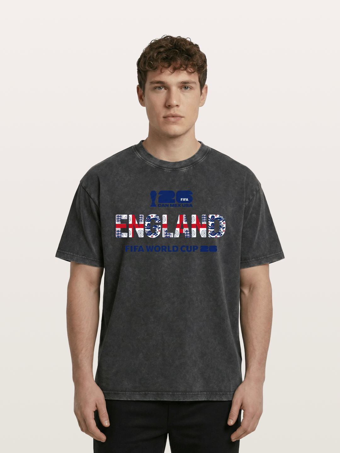 England 2026 World Cup Crest Washed T-shirt