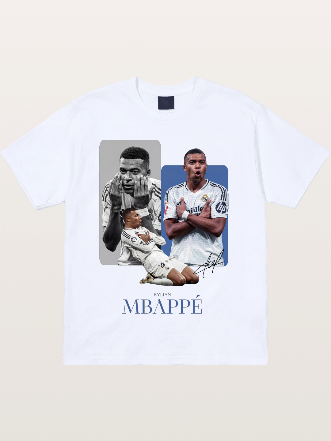Mbappe Real Madrid Collage Gildan T-shirt