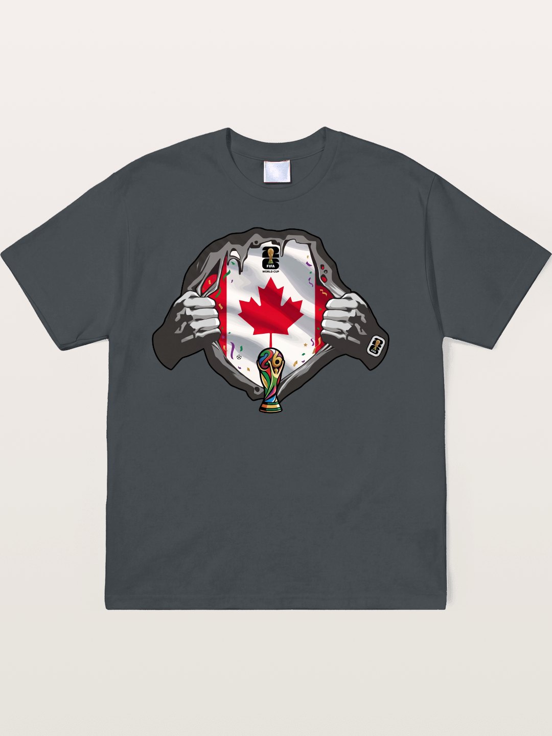 Canada Flag World Cup Poster Soft-Stay T-shirt