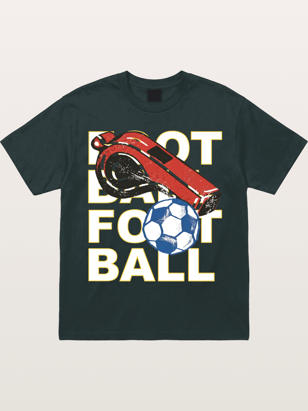 Retro Whistle Football Art Gildan T-shirt