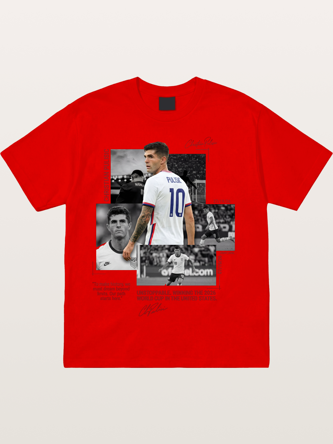 Christian Pulisic Match Day Montage Cotton T-shirt
