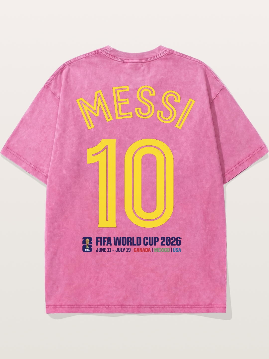 Messi 10 World Cup 2026 Washed T-shirt