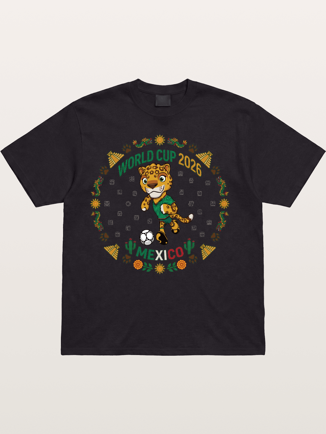 Mexico 2026 World Cup Mascot Cotton T-shirt