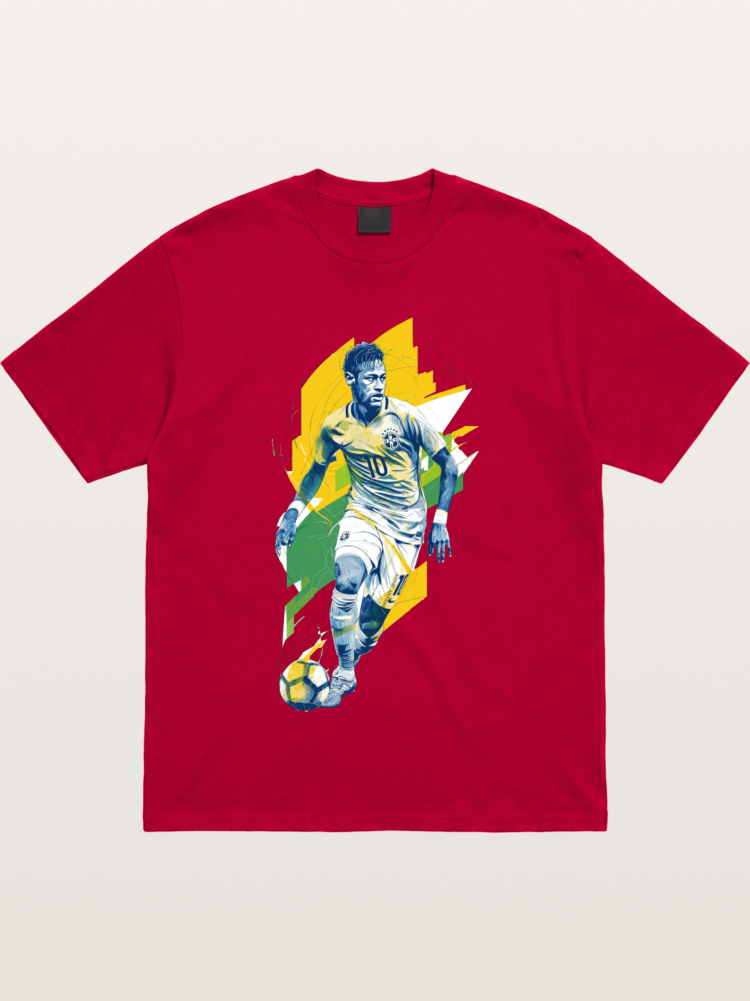 Neymar Brazil Geometric Print Gildan T-shirt
