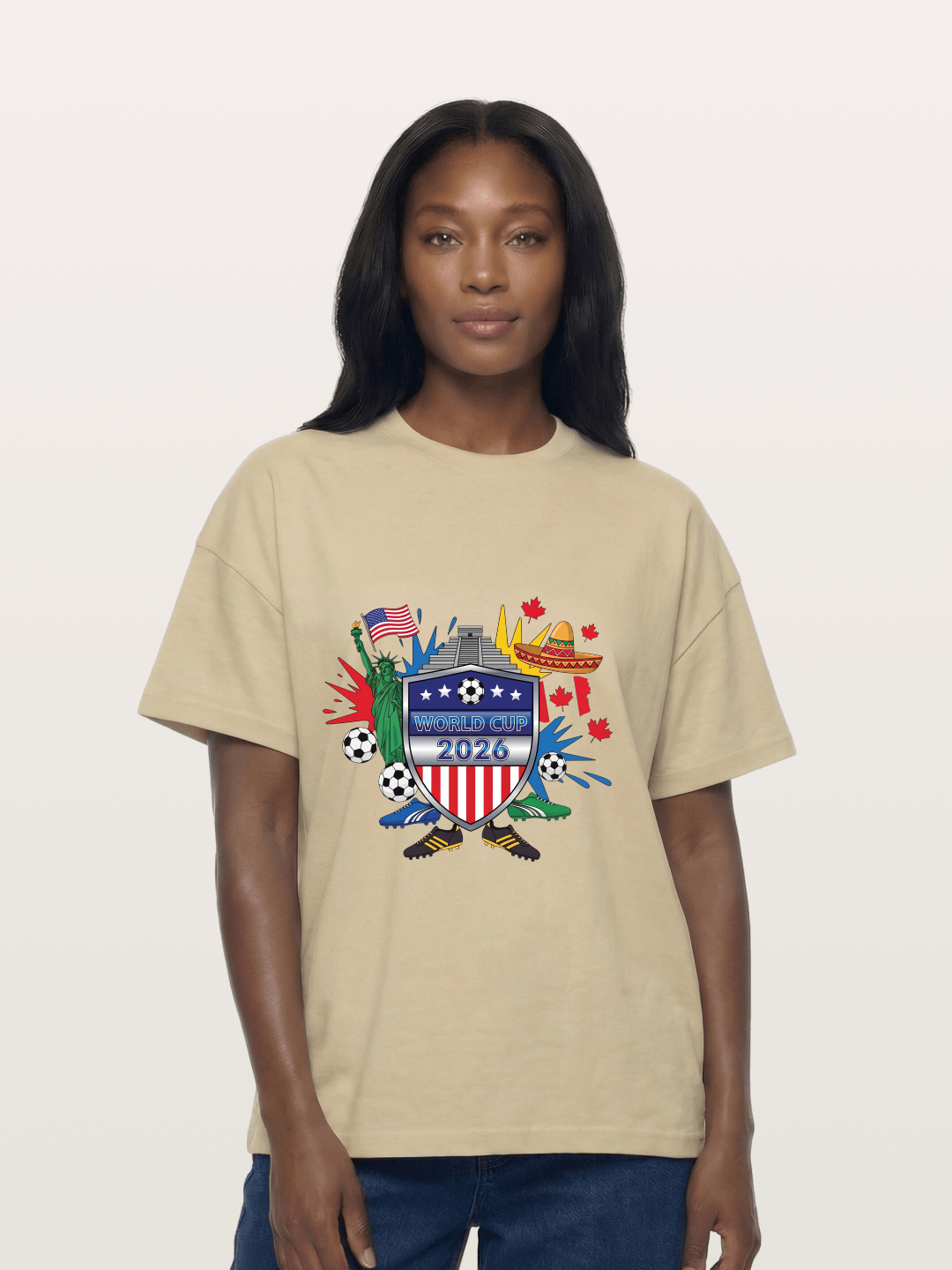 USA Mexico Canada WC Shield Gildan T-shirt