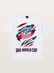USA World Cup Claw Logo Cotton T-shirt