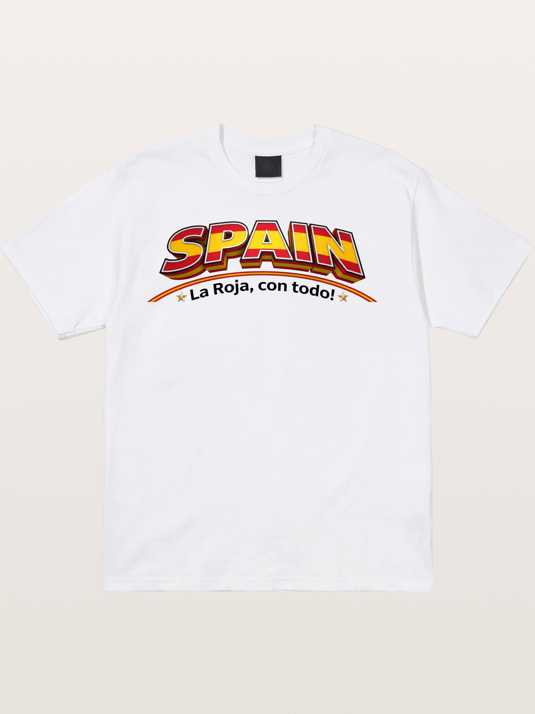 Spain Retro Team Logo WC Cotton T-shirt