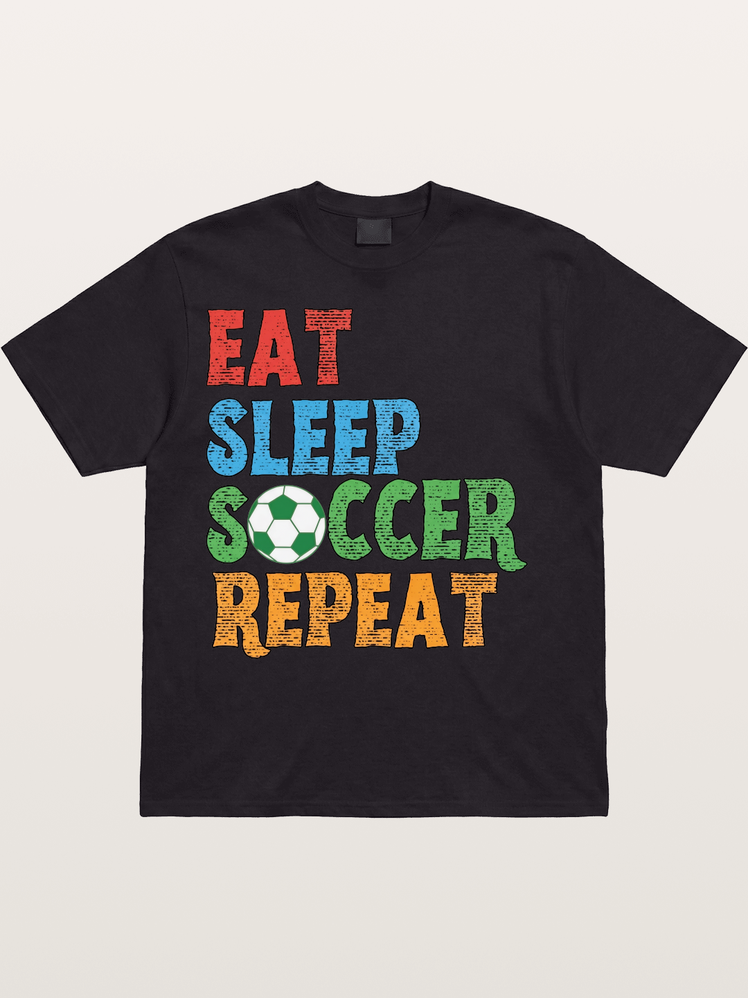 Eat Sleep Soccer Repeat Cotton T-shirt