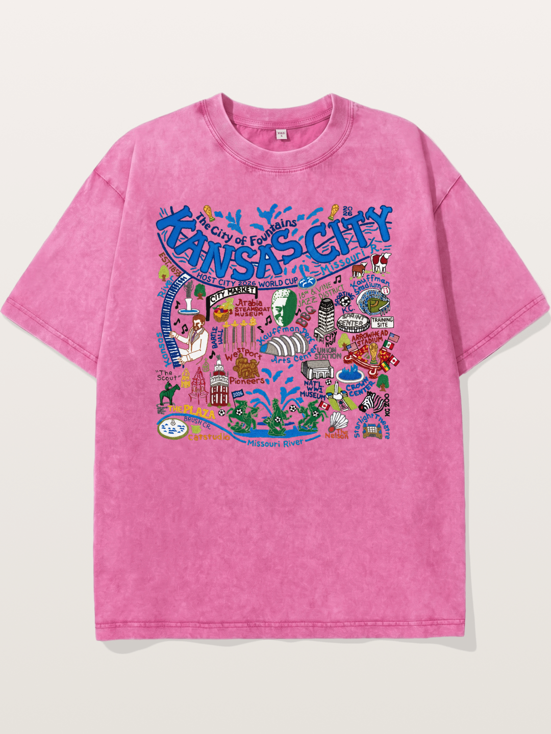 Kansas City World Cup Graphic Washed T-shirt