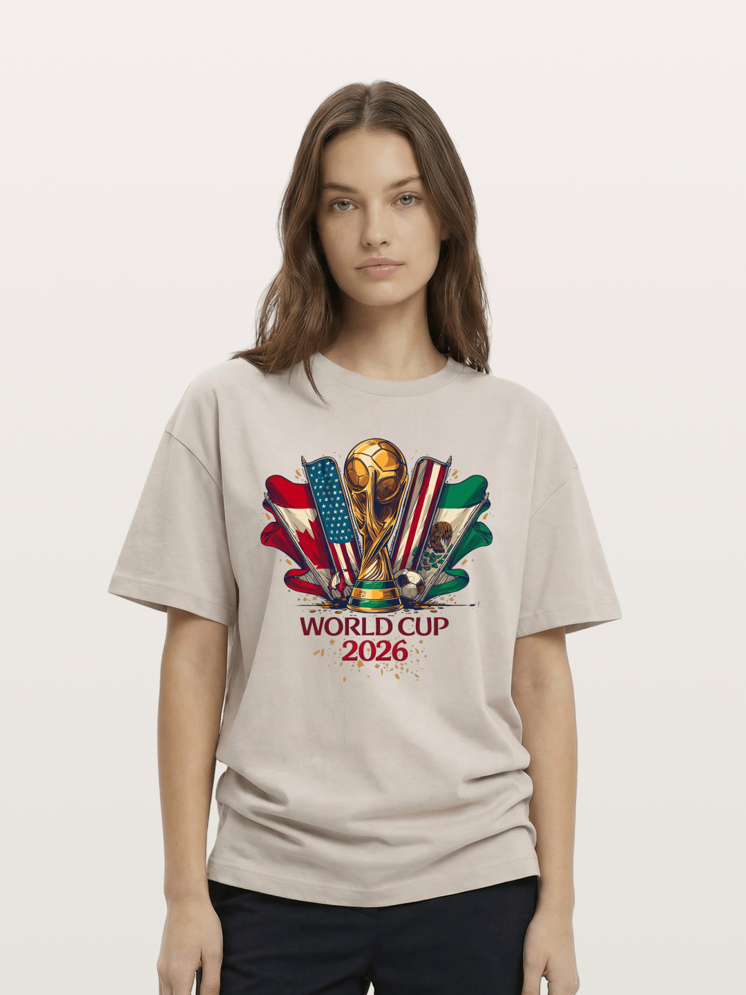 2026 WC World Flags Poster Cotton T-shirt