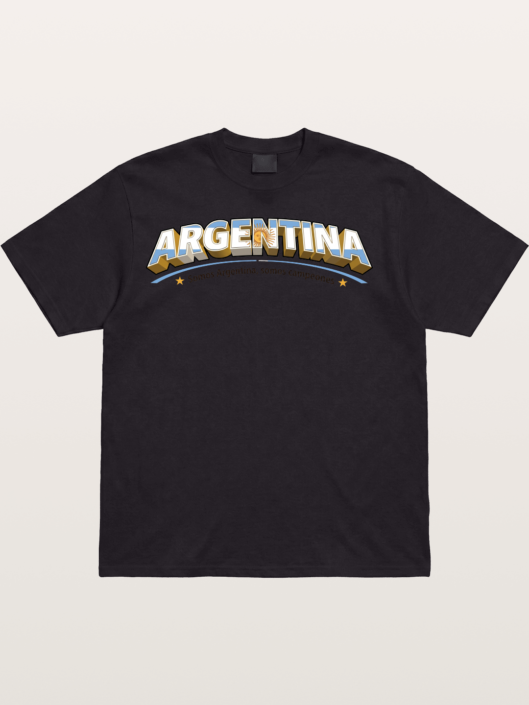 Argentina Retro Team Logo WC Cotton T-shirt