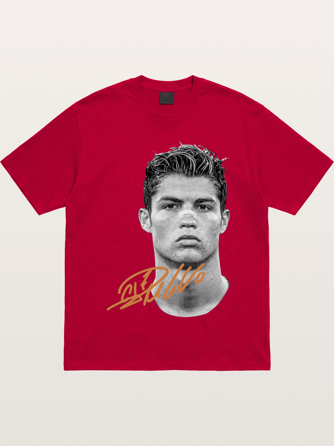 Cristiano Ronaldo Black White Portrait Gildan T-shirt
