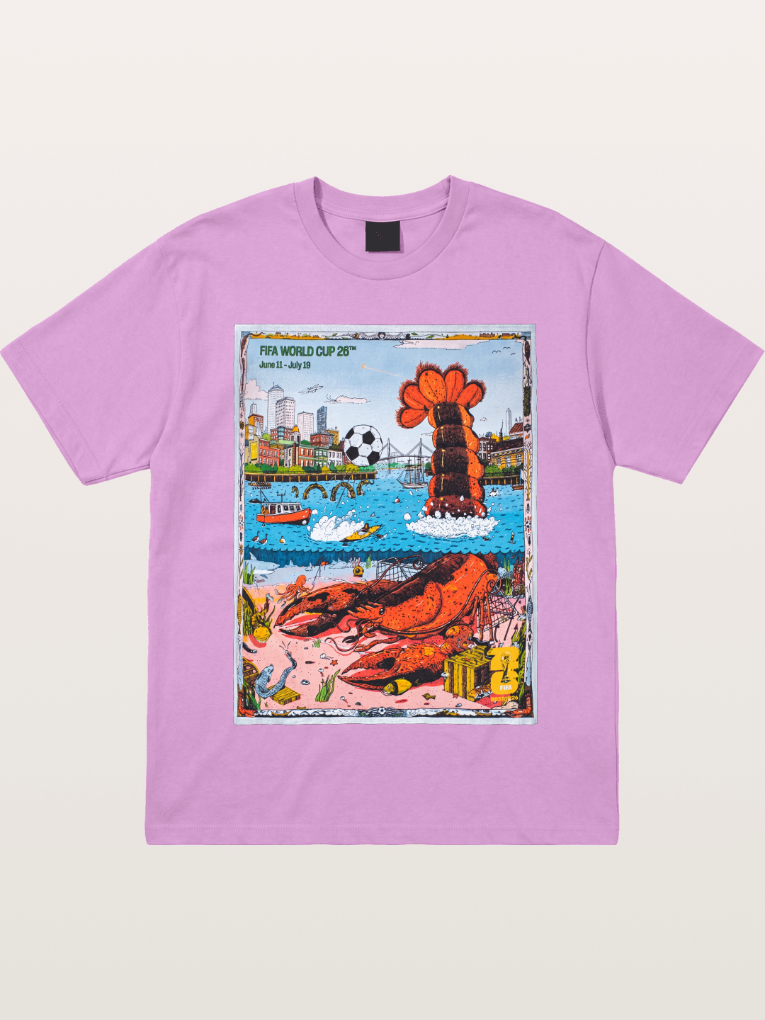 FIFA 2026 Coastal City Lobster Design Gildan T-shirt