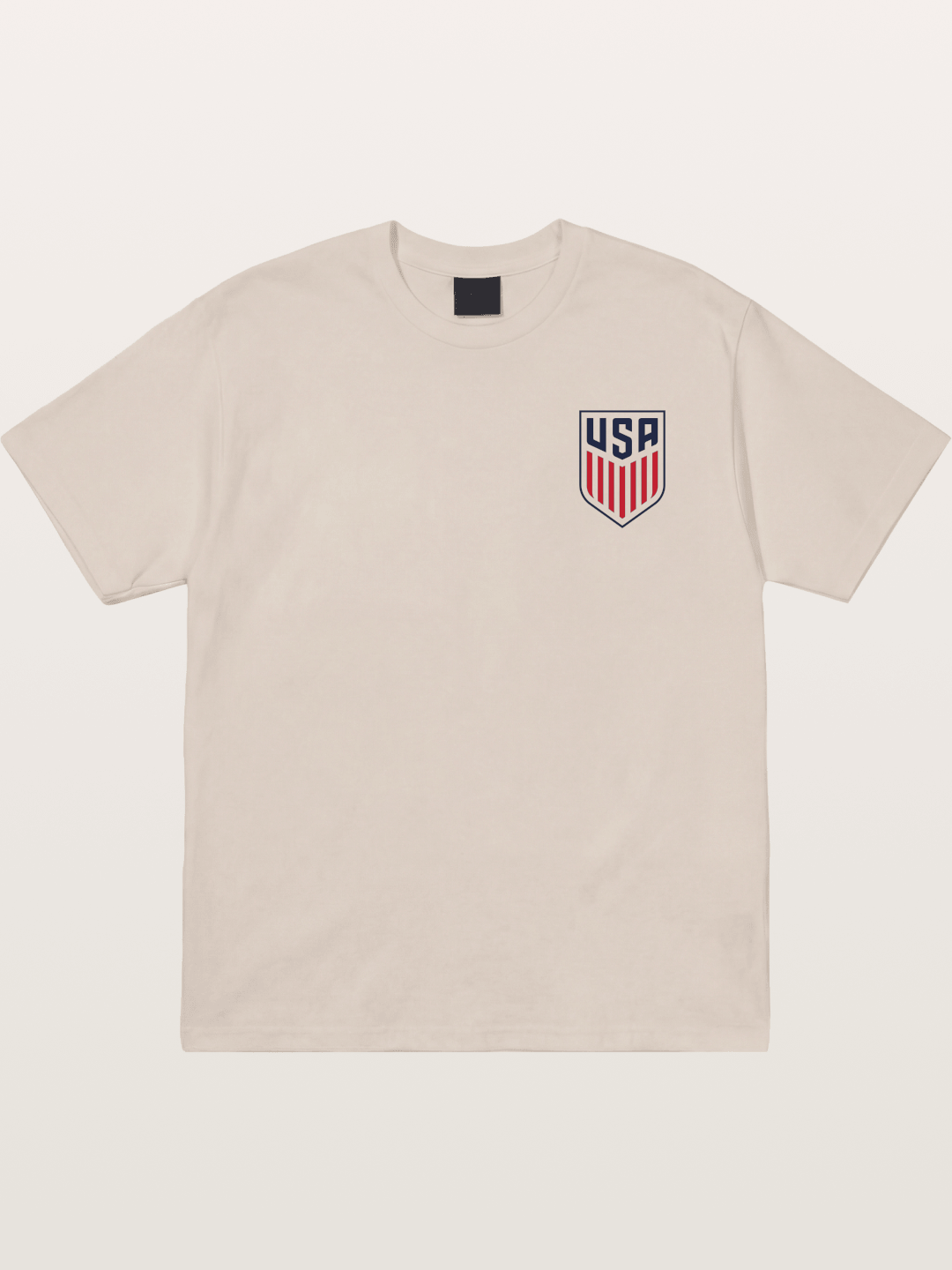USA Soccer Stars Stripes Crest Cotton T-shirt