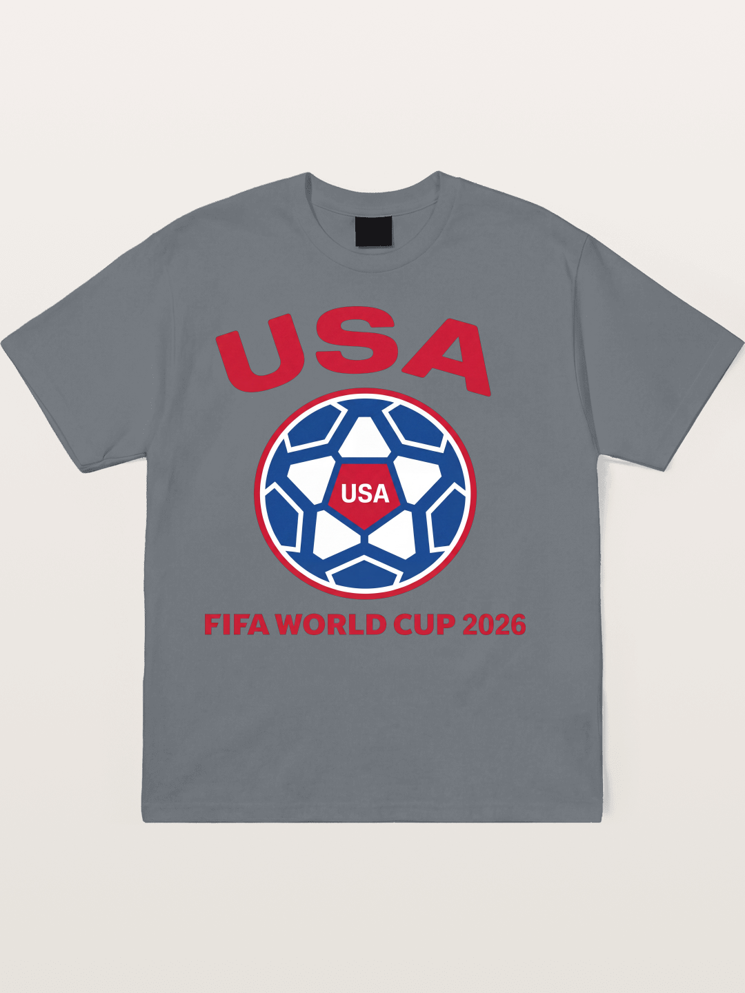USA WC 2026 Soccer Ball Emblem Cotton T-shirt