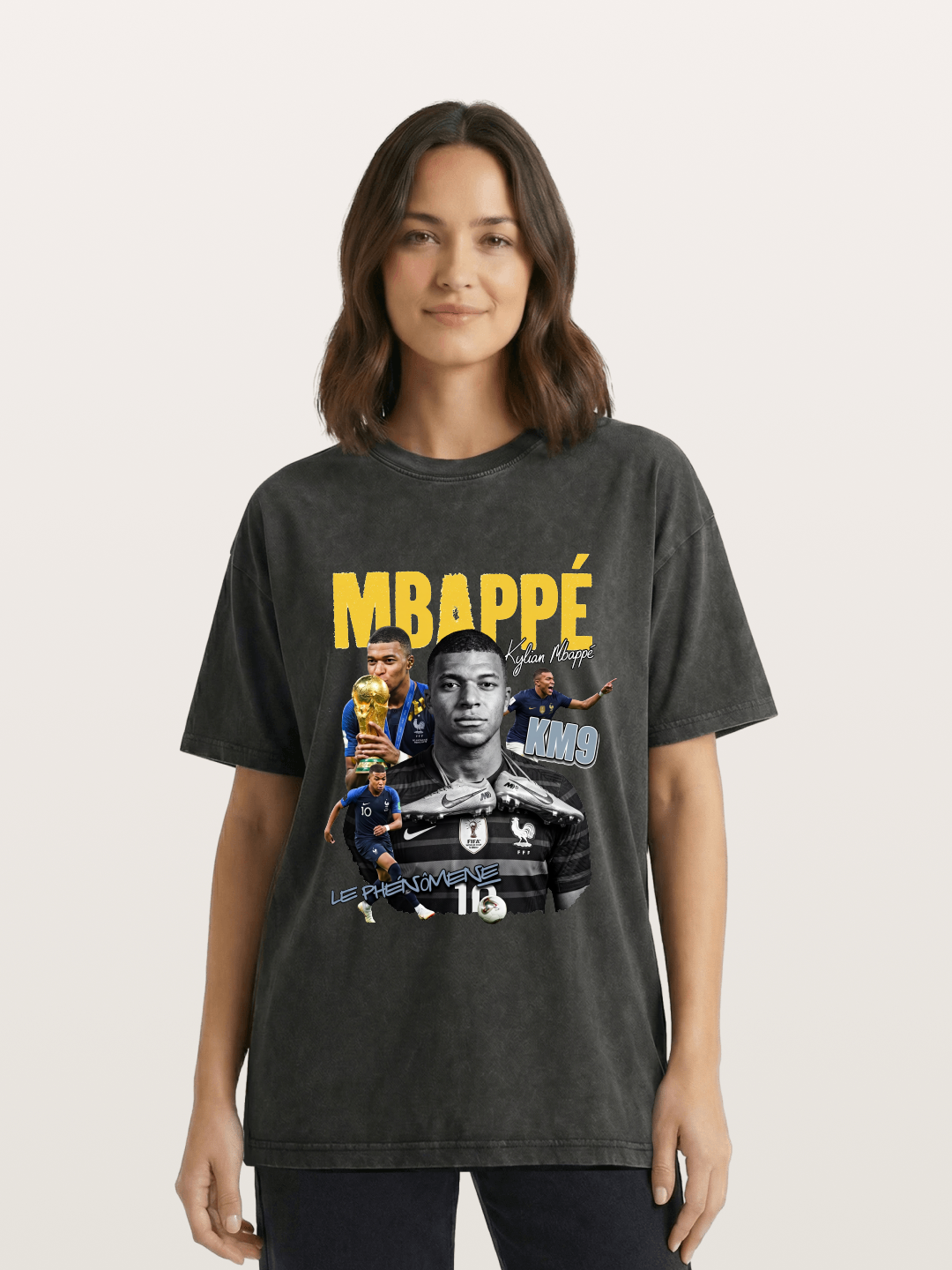 Kylian Mbappé KM9 Graphic Washed T-shirt