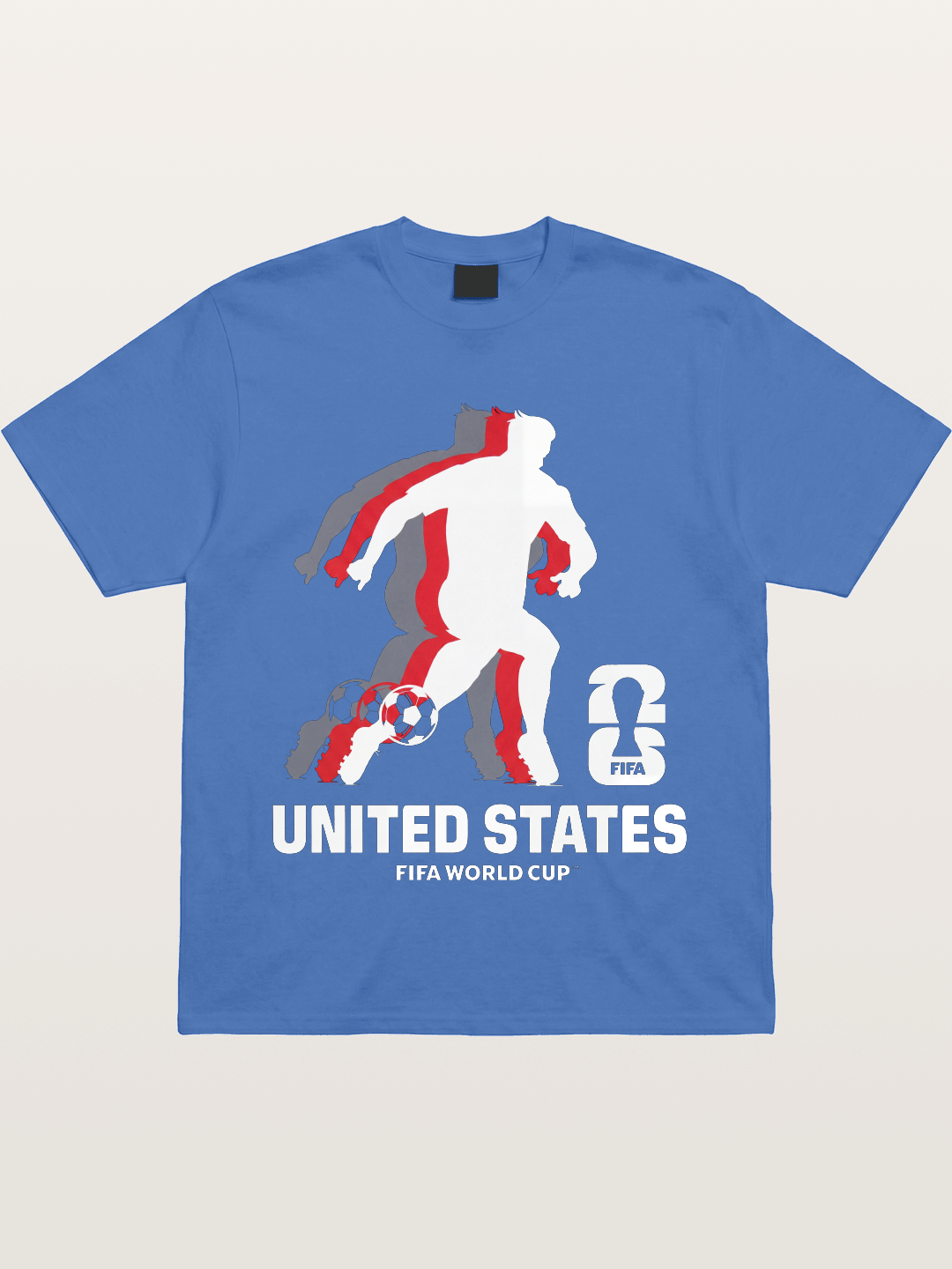 USA WC 2026 Soccer Player Silhouette Gildan T-shirt