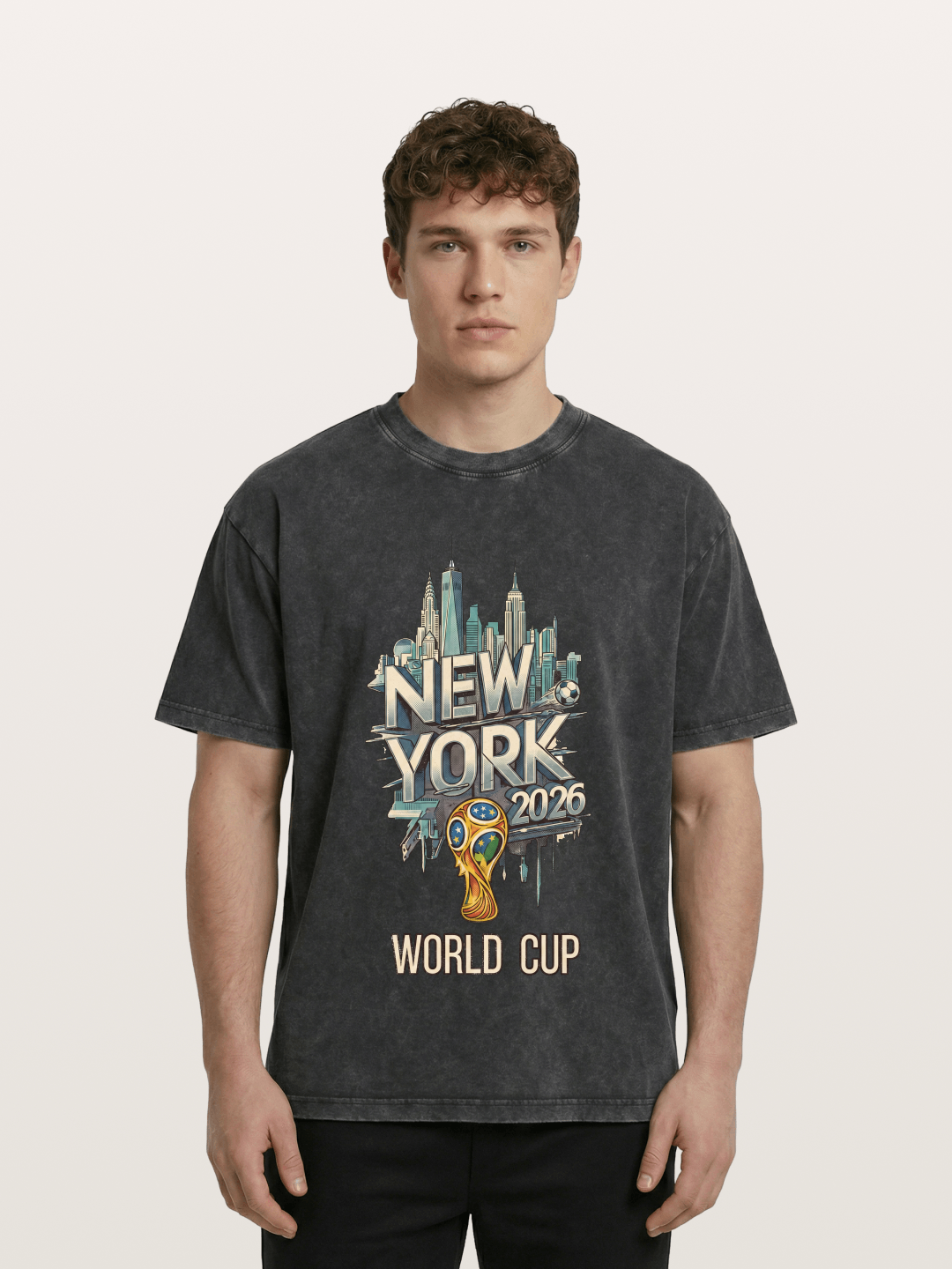 NYC World Cup 2026 Emblem Washed T-shirt