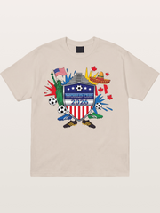 USA Mexico Canada WC Shield Cotton T-shirt