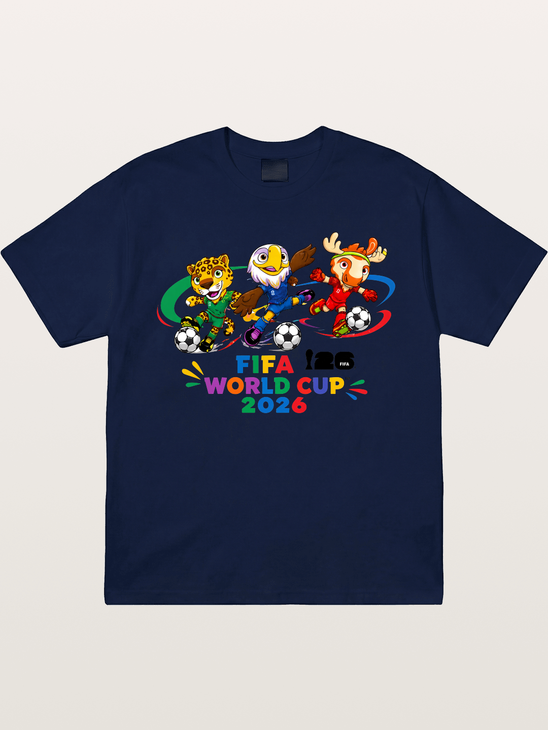 2026 World Cup Mascots Art Gildan T-shirt