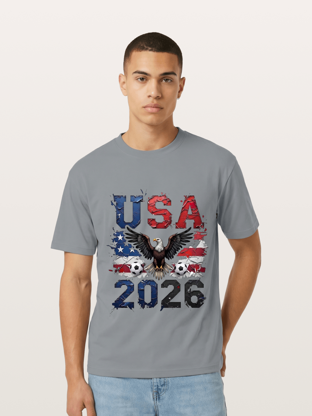 USA 2026 Bald Eagle Soccer Design Gildan T-shirt