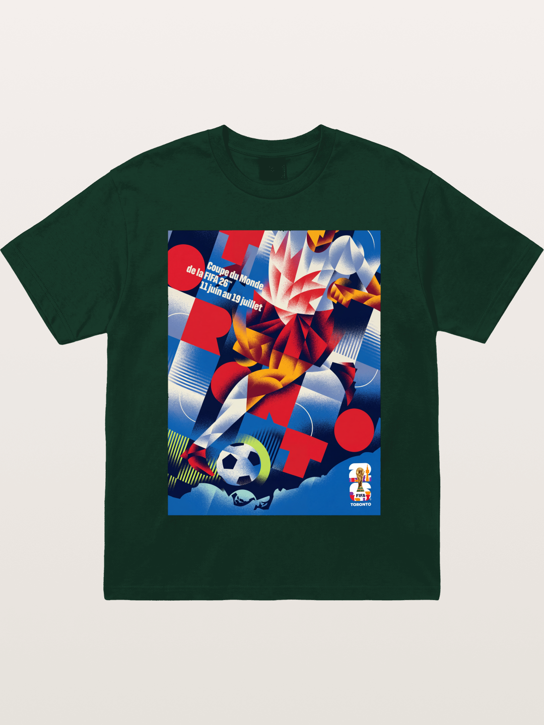 Canada WC 2026 Soccer Player Abstract Gildan T-shirt