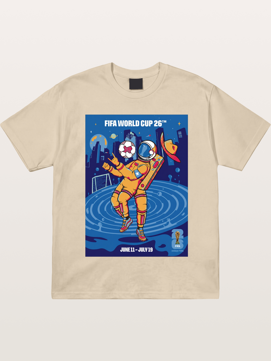 WC 2026 Astronaut Soccer Player Gildan T-shirt