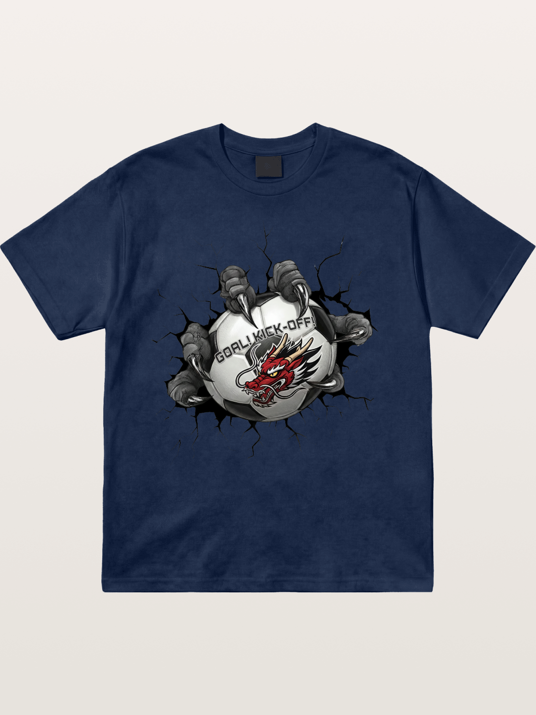 Dragon Claw Soccer Breakthrough Cotton T-shirt