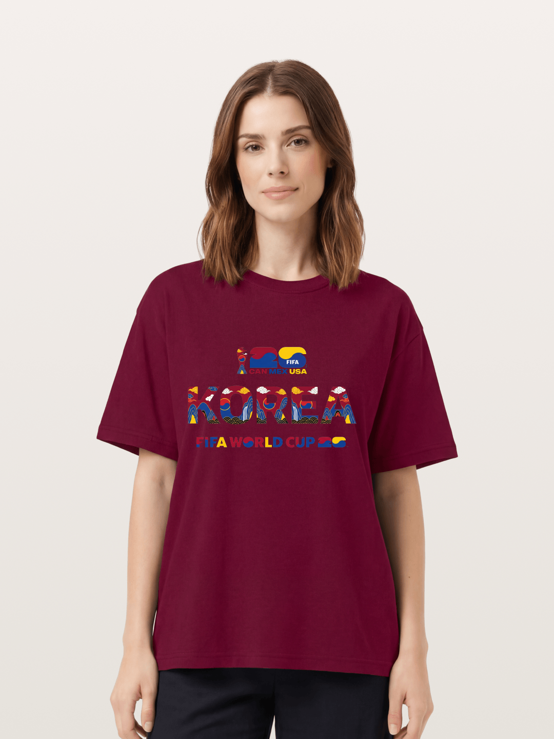 Korea 2026 Folk Ornament Design Gildan T-shirt