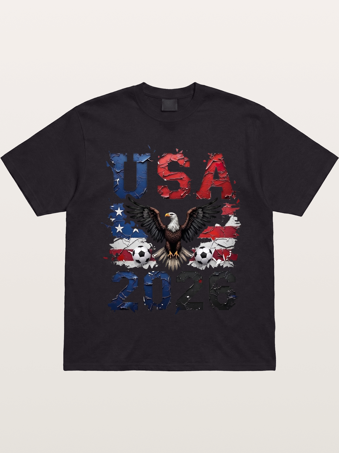USA 2026 Bald Eagle Soccer Design Gildan T-shirt
