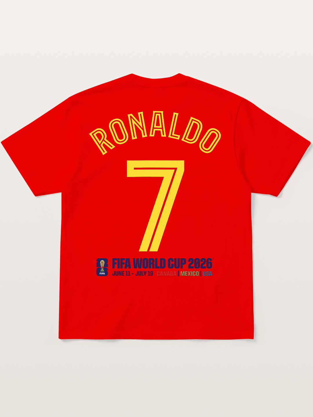 Ronaldo 7 World Cup 2026 Cotton T-shirt