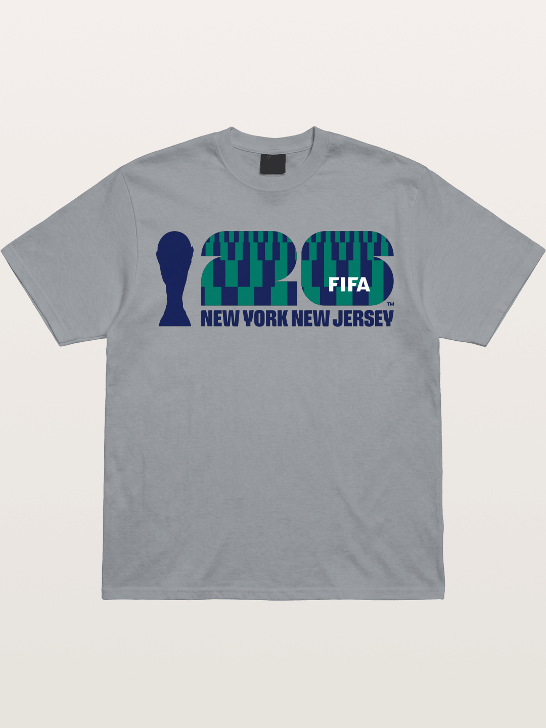 NYNJ WC 2026 Blue Geometric Logo Gildan T-shirt