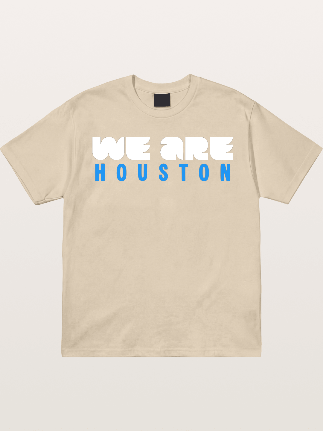 Houston Bright Blue Typo Gildan T-shirt