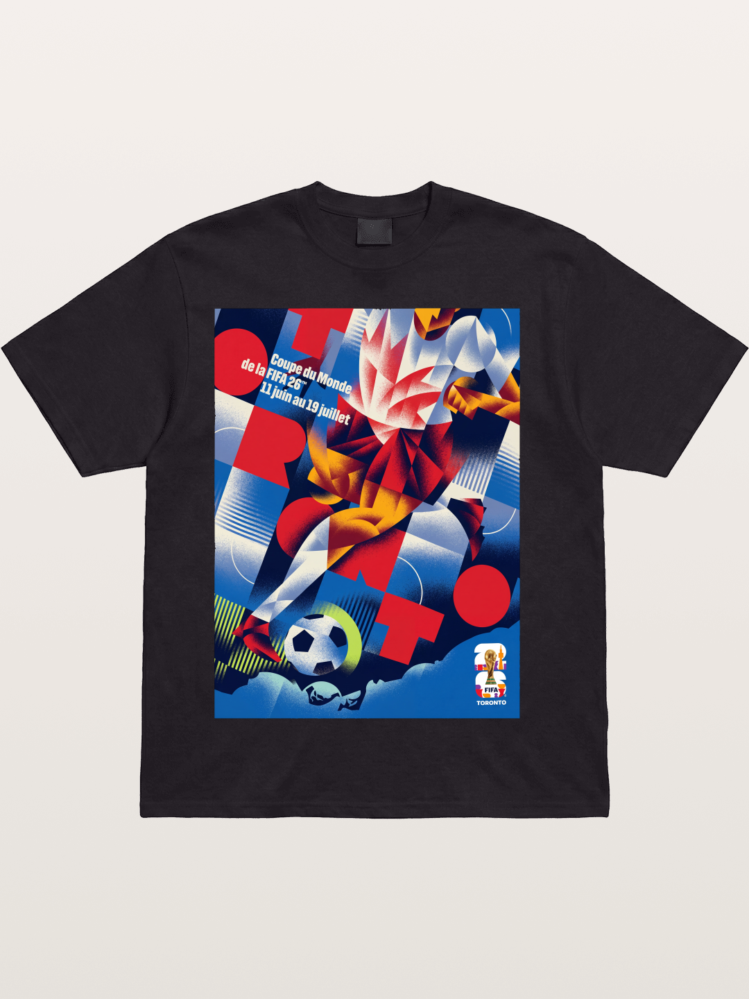 Canada WC 2026 Soccer Player Abstract Cotton T-shirt