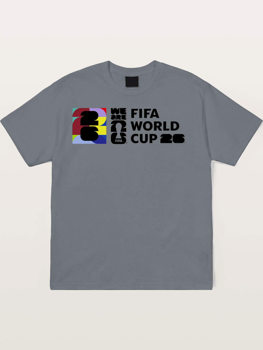 2026 World Cup Colorful Typo Cotton T-shirt