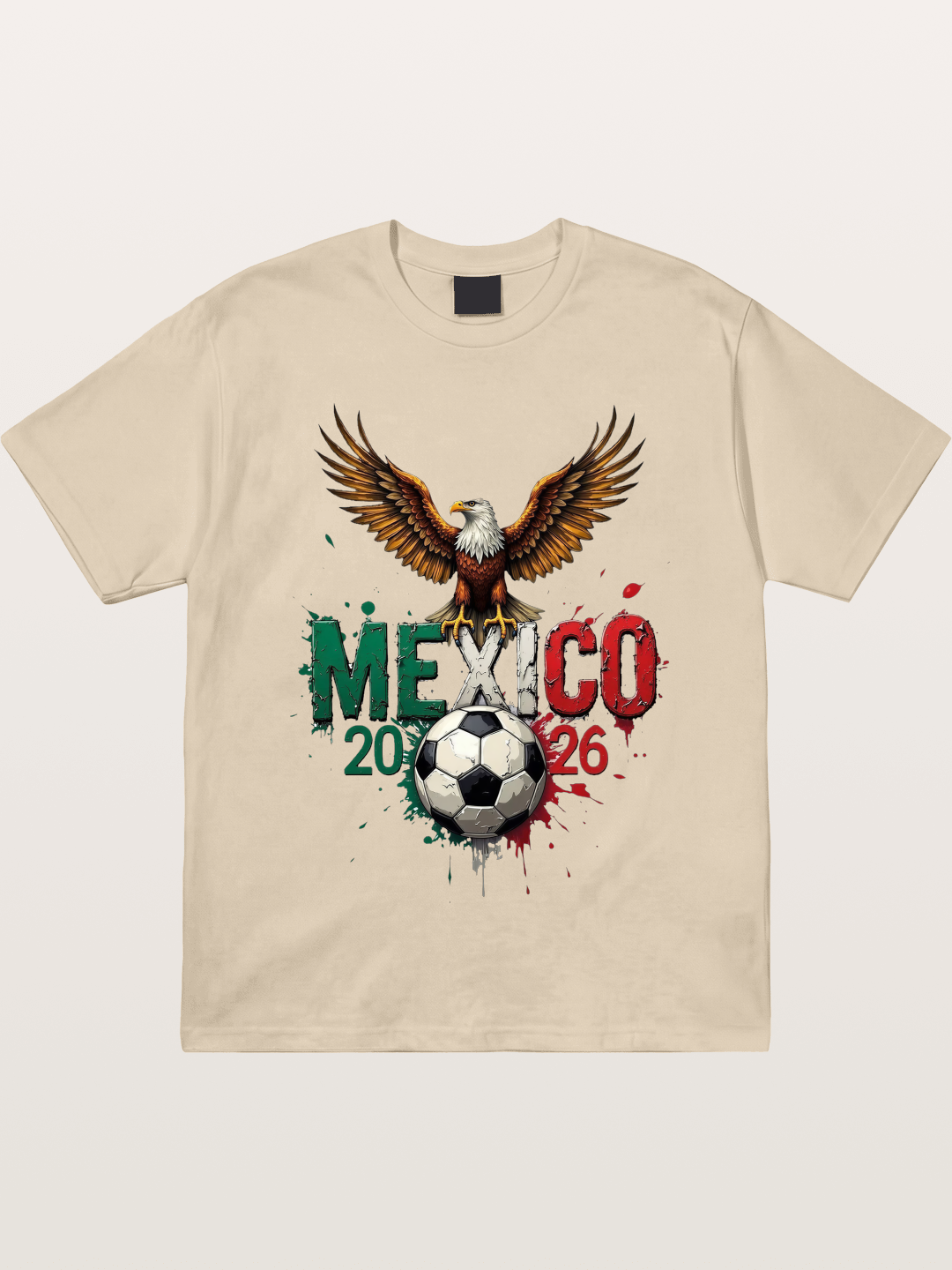 Mexico 2026 WC Eagle Print Gildan T-shirt