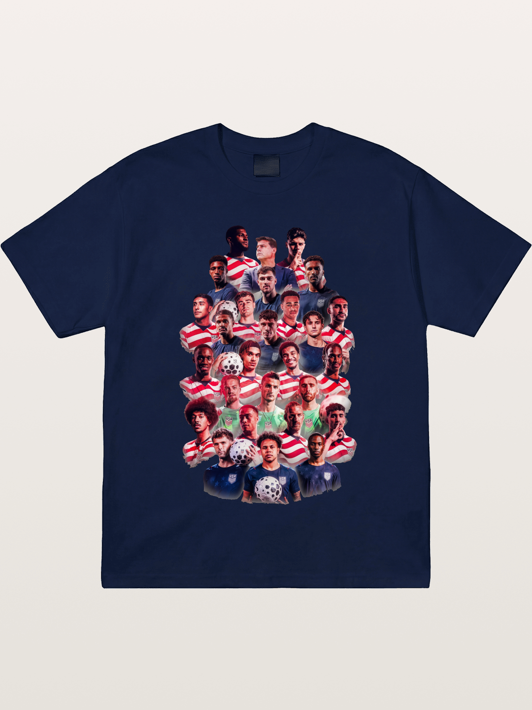 USMNT Full Squad Collage Portrait Gildan T-shirt