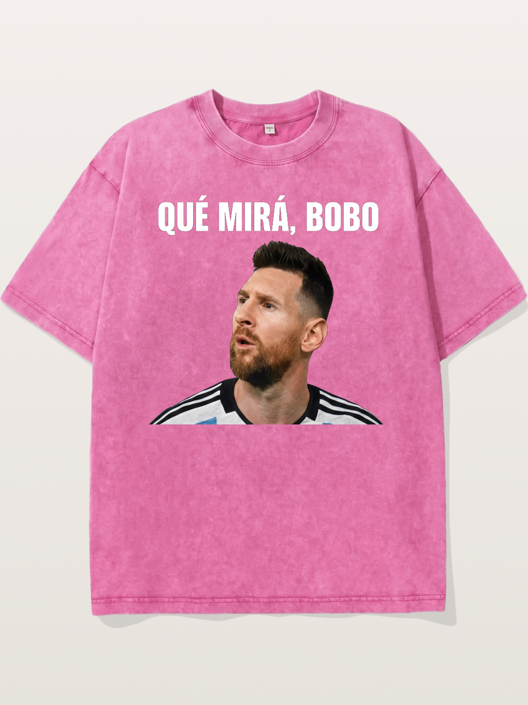 Lionel Messi What Are You Looking At Washed T-shirt