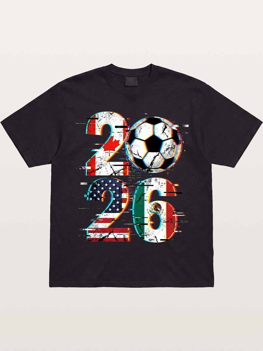 2026 WC Glitch Typography Print Gildan T-shirt