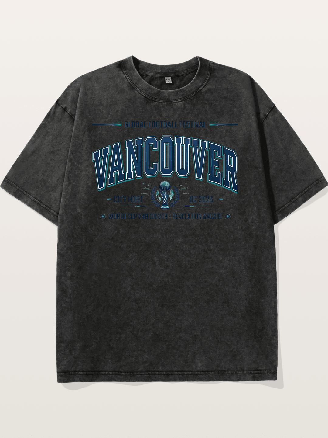 Vancouver 2026 World Cup Badge Washed T-shirt