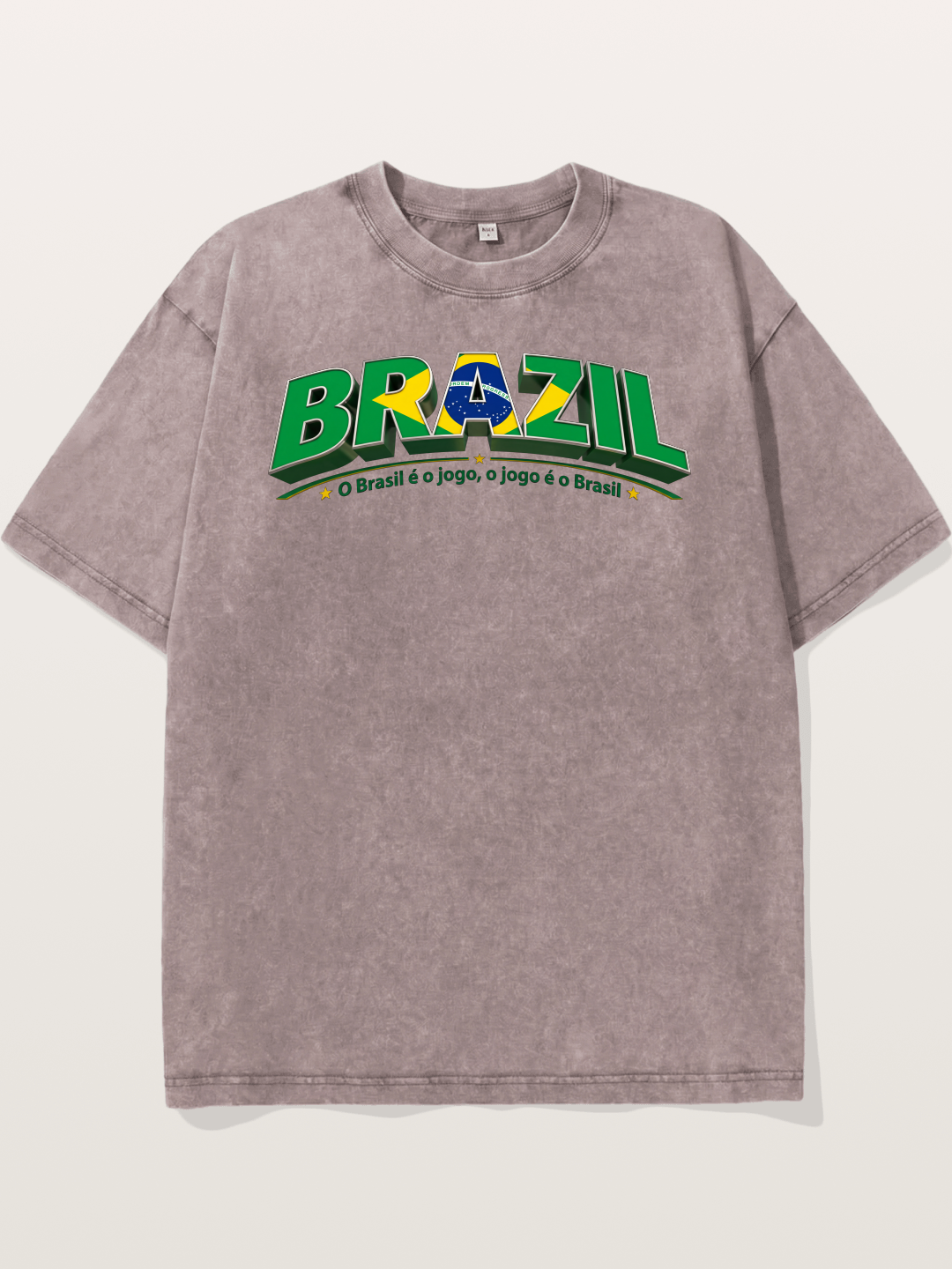Brazil Retro Team Logo WC Washed T-shirt
