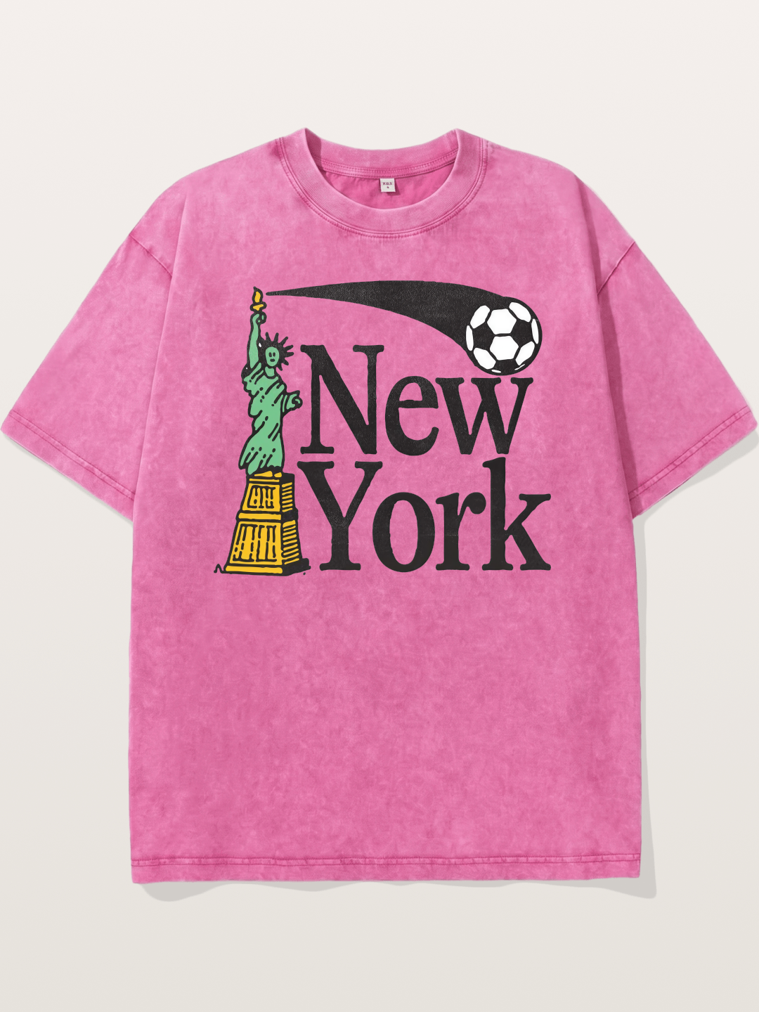 New York 2026 WC Print Washed T-shirt