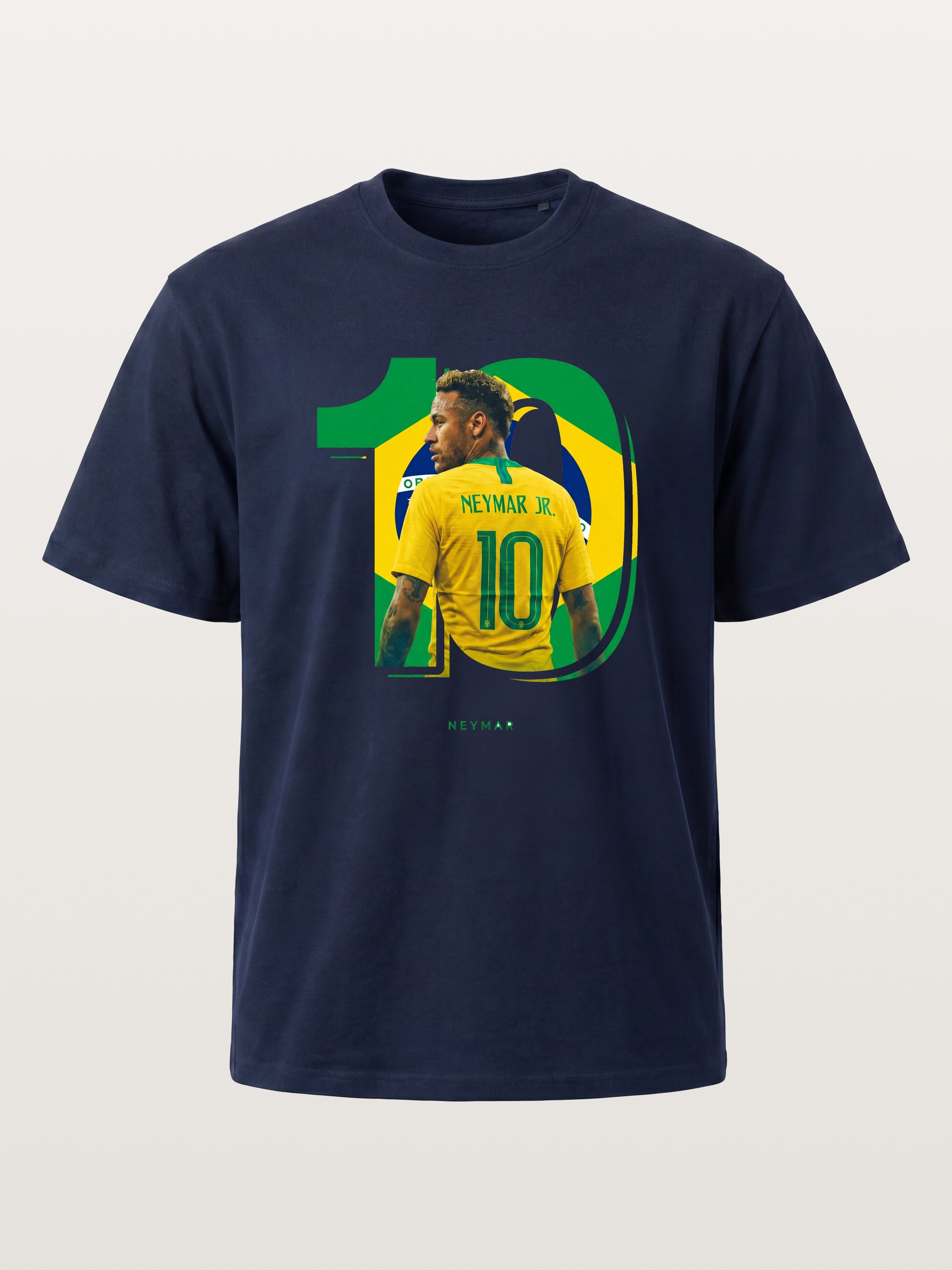 Neymar Brazil 10 Jersey Print Cotton T-shirt