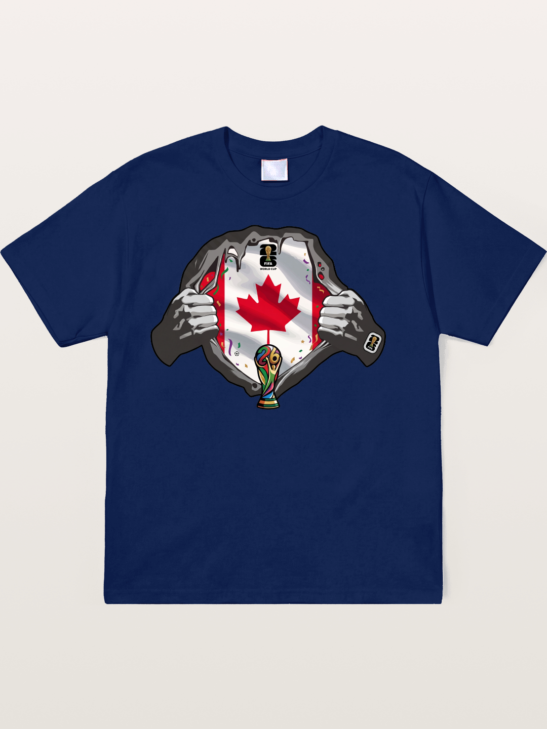 Canada Flag World Cup Poster Soft-Stay T-shirt